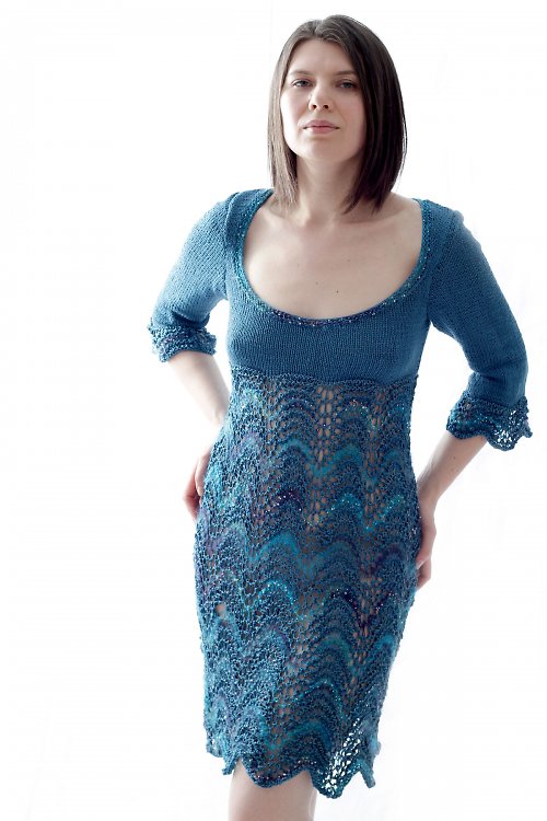 Sexy Silk Collection - Šaty Peacock 36/38 — foto 5