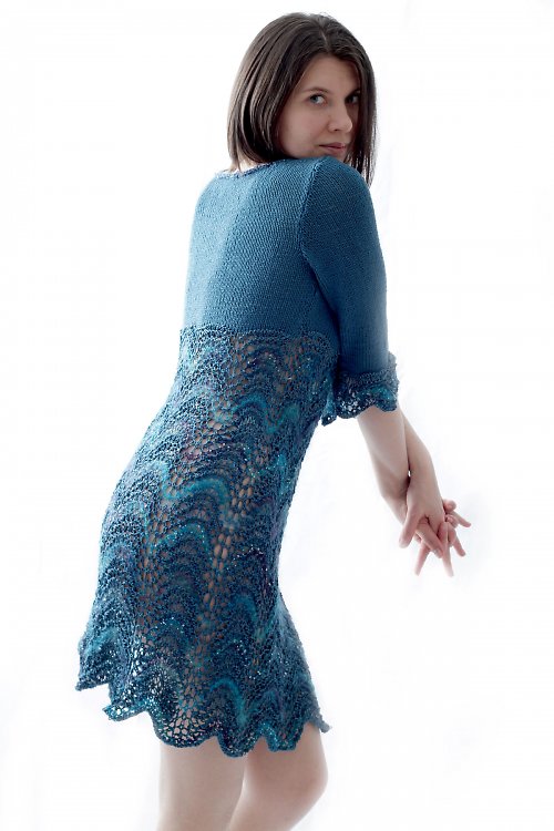 Sexy Silk Collection - Šaty Peacock 36/38 — foto 6