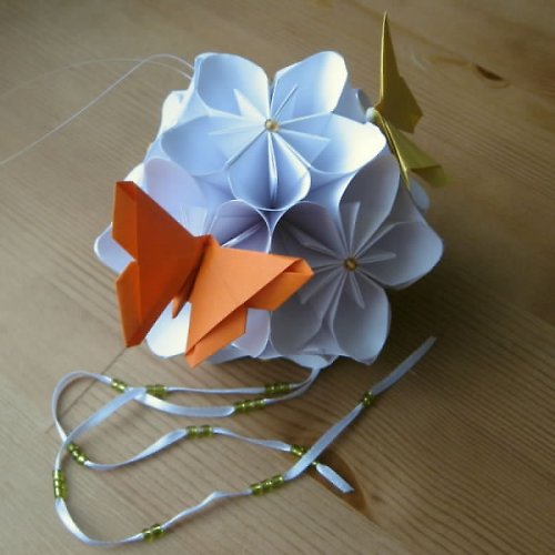 Višňový květ - kusudama — foto 2