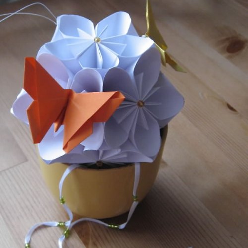 Višňový květ - kusudama — foto 3