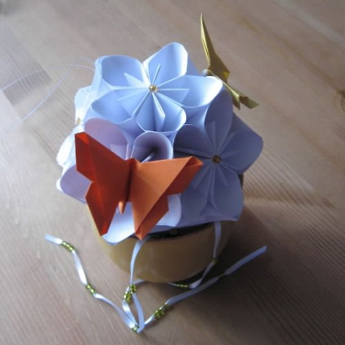 Višňový květ - kusudama — foto 5
