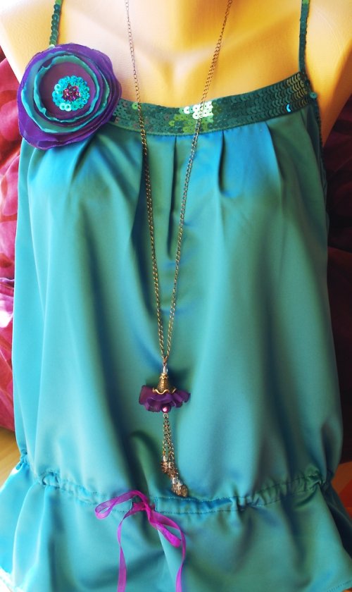 Halenka s broží "Fuchsie" — foto 2