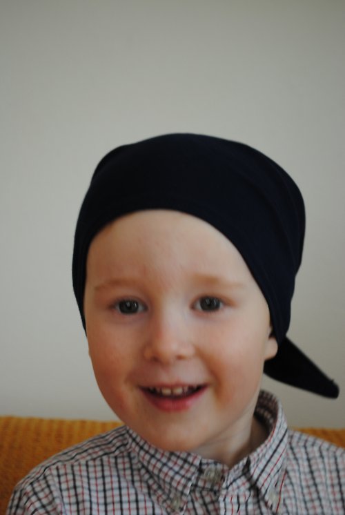 Šátek od 1 roku do dospělosti tmavě modrý — foto 3