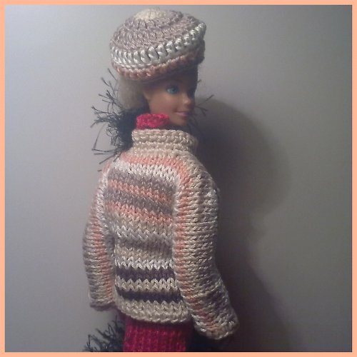 Kabátek a baret pro Barbie 40% SLEVA — foto 2