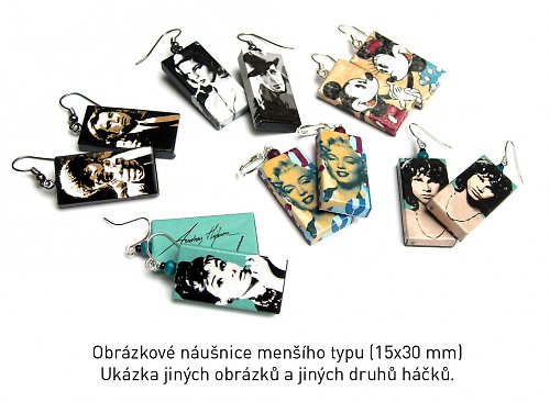 Náušnice Starodávný komiks — foto 3
