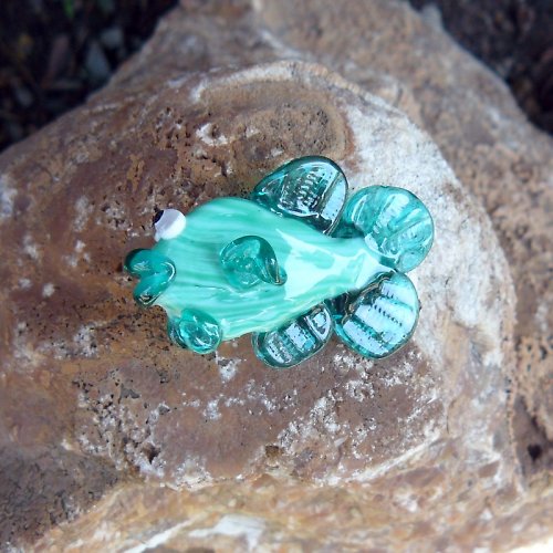 Ryba zelená - vinutá perle — foto 5