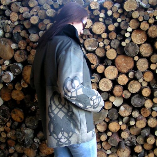 Kabát tmavý "Kelt" vel. 40 — foto 3