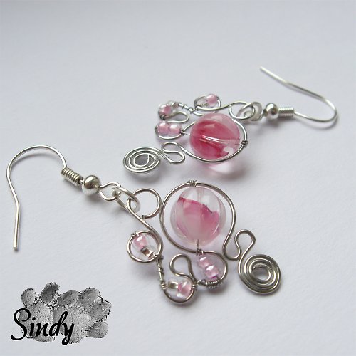 Rozkvetlá třešeň - náušnice — foto 4