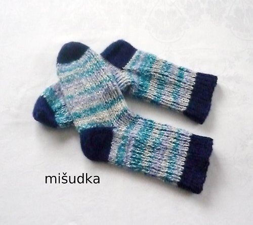 Ponožky jako od maminky - modré 5. — foto 3