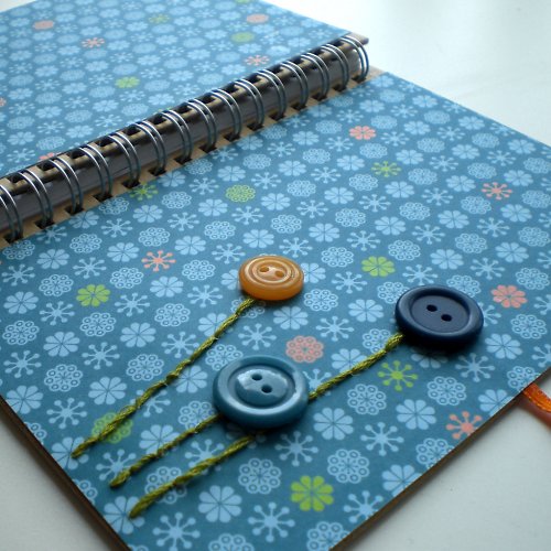 Notes s knoflíkovými květy — foto 3