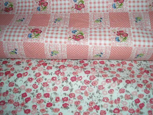 Látka - metráž - STARORŮŽOVÝ PATCHWORK — foto 2