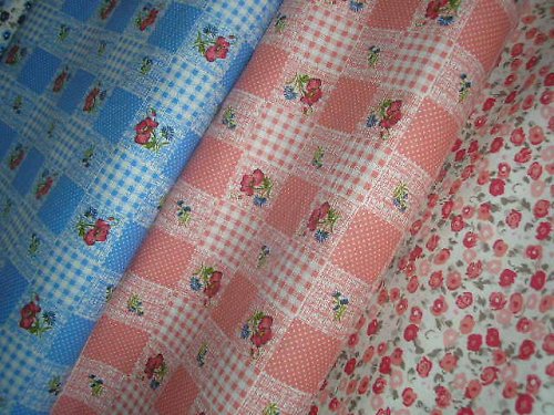 Látka - metráž - STARORŮŽOVÝ PATCHWORK — foto 3