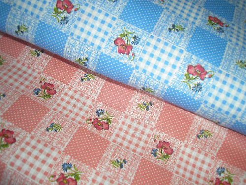 Látka - metráž - STARORŮŽOVÝ PATCHWORK — foto 4