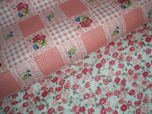 Látka - metráž - STARORŮŽOVÝ PATCHWORK — foto 5