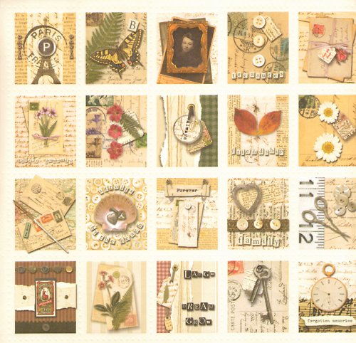 Stamp Collage Embossed - Life's Journey- scrapbook — foto 2