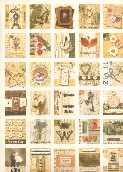 Stamp Collage Embossed - Life's Journey- scrapbook — foto 3