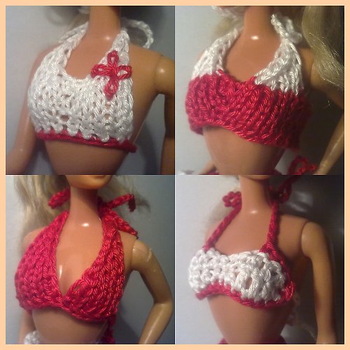 Červenobílá plážová kolekce - model II. 50% SLEVA — foto 4