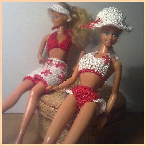 Červenobílá plážová kolekce - model IV. — foto 3