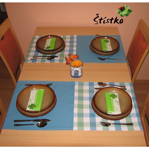 Ubrus - prostírání Dora - do modra — foto 2