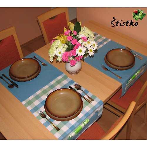 Ubrus - prostírání Dora - do modra — foto 3