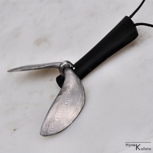 Přívěsek damasteel a eben - Artefakt — foto 2