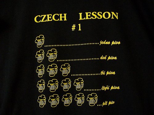 Tričko pánské - Lekce češtiny — foto 2