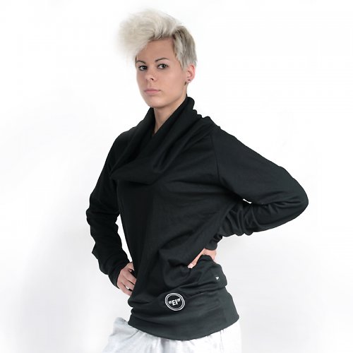 Mikina A"Ei" - close thing black — foto 2