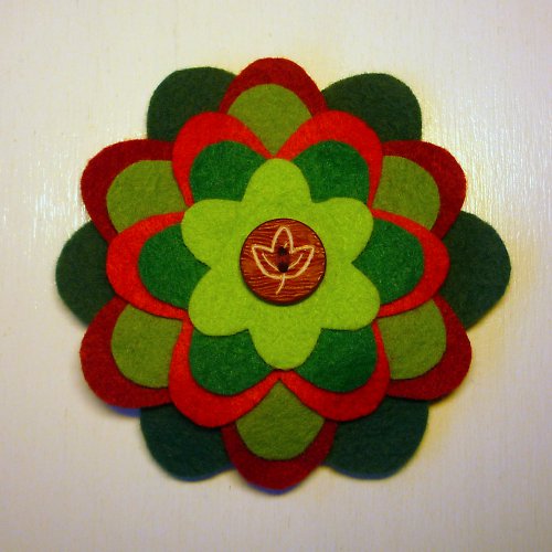 Červenozelená kytka — foto 3