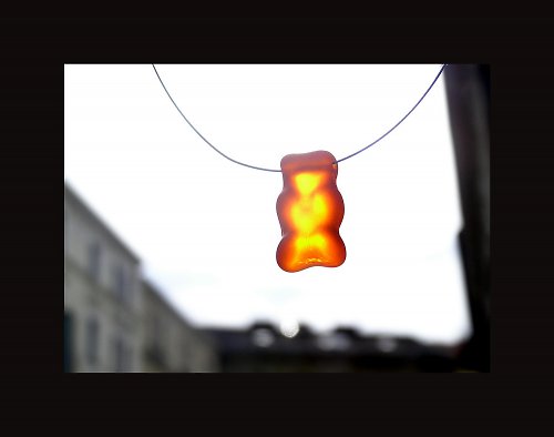 Méďa haribal na uši (i na krk) — foto 3
