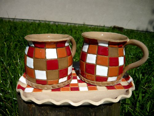 Souprava - mozaika v červeném — foto 2