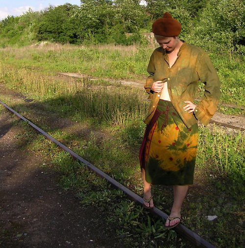 Suknička docela zavinovací etno — foto 5