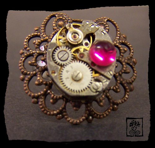 Steampunkový prsten — foto 2
