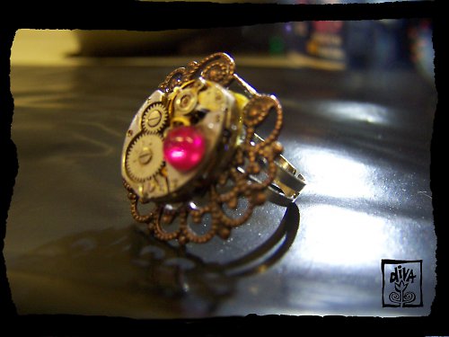 Steampunkový prsten — foto 3