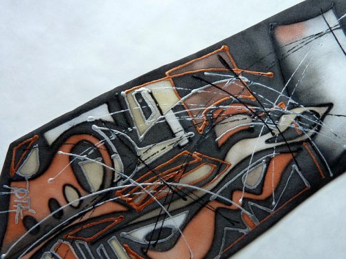 Hedvábná KRAVATA, "Decentní" — foto 3