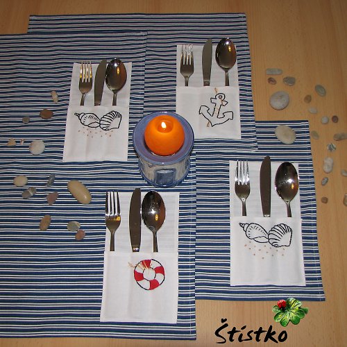 Prostírání s kapsami - léto-moře-dovolená — foto 4