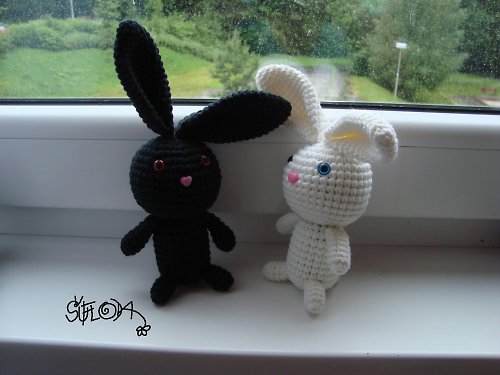 Black n´ white friends - králíček černý chra — foto 4