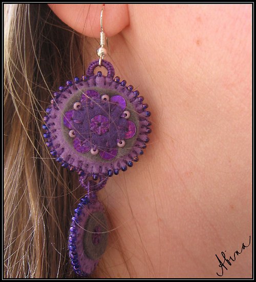 Náušnice "Violet" — foto 4