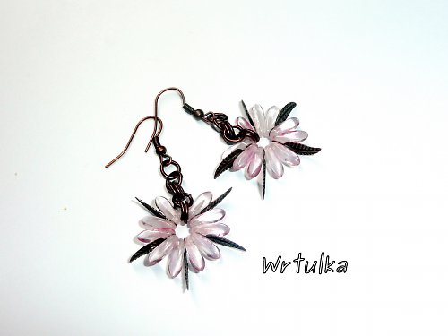 Naušnice " Pink small marguaritas " — foto 2
