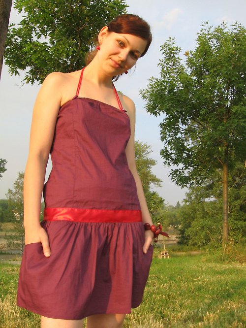 Letní fialové šaty — foto 3