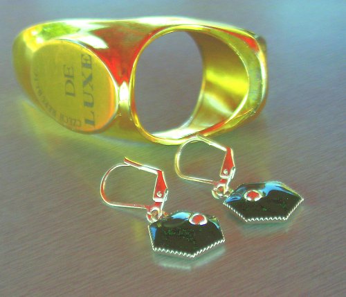 Black resin - Černostříbrné - šestiúhel — foto 2