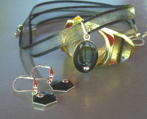 Black resin - Černostříbrné - šestiúhel — foto 5