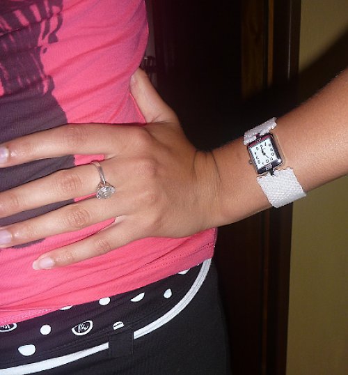 KRYSTAL hodinky - bělounké — foto 3