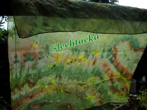 Hedvábný šátek 74x74cm — foto 2