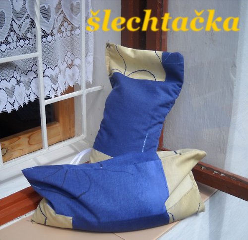 Pohankový polštářek-modrobéžový — foto 5