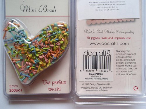 Hřebíčky mini 3mm 200ks - pastelový mix — foto 2