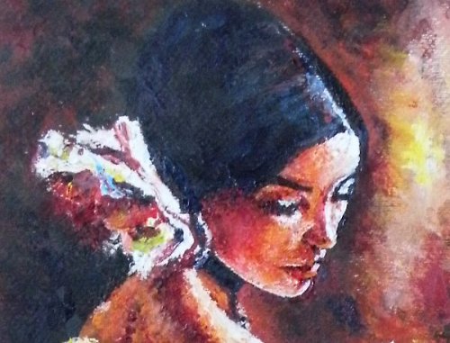 Dívka s kyticí — foto 2