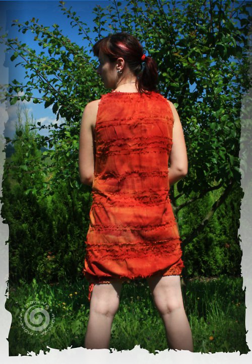 Batikované do oranžova s kapsičkou... — foto 2