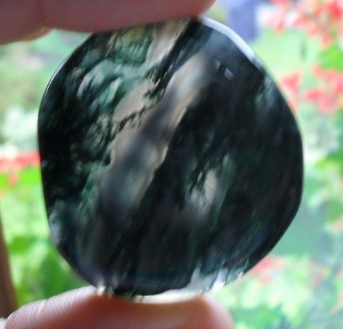 Mechový achát 40 x 37mm — foto 2