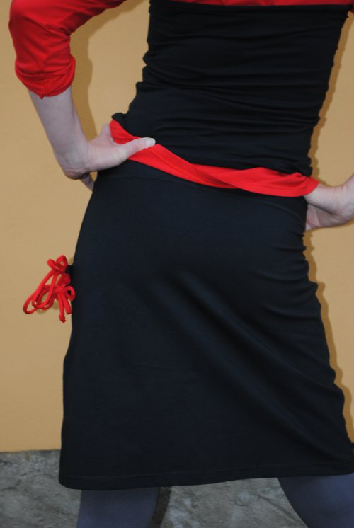 Bavlněná sukně - šňůrkování — foto 3