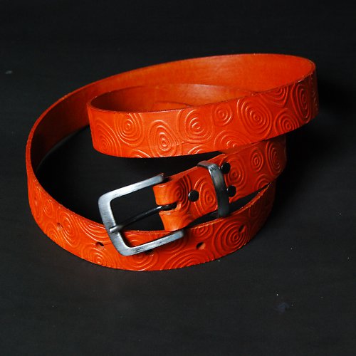 Oranžový opasek 3cm šíře — foto 2